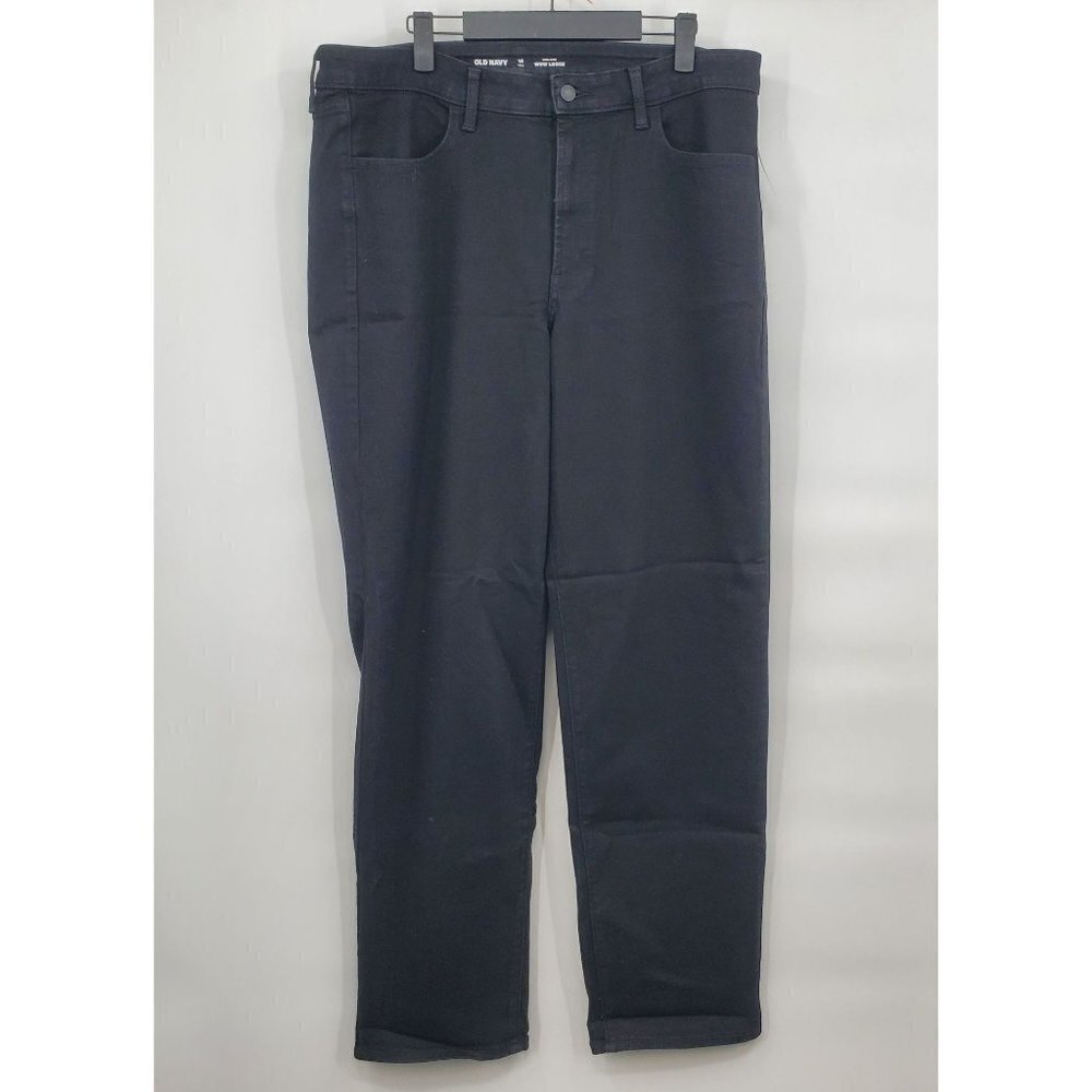 Old Navy High-Rise Wow Loose Jeans Womens Size 16 Tall NWT Straight Cut Denim - Picture 4 of 16